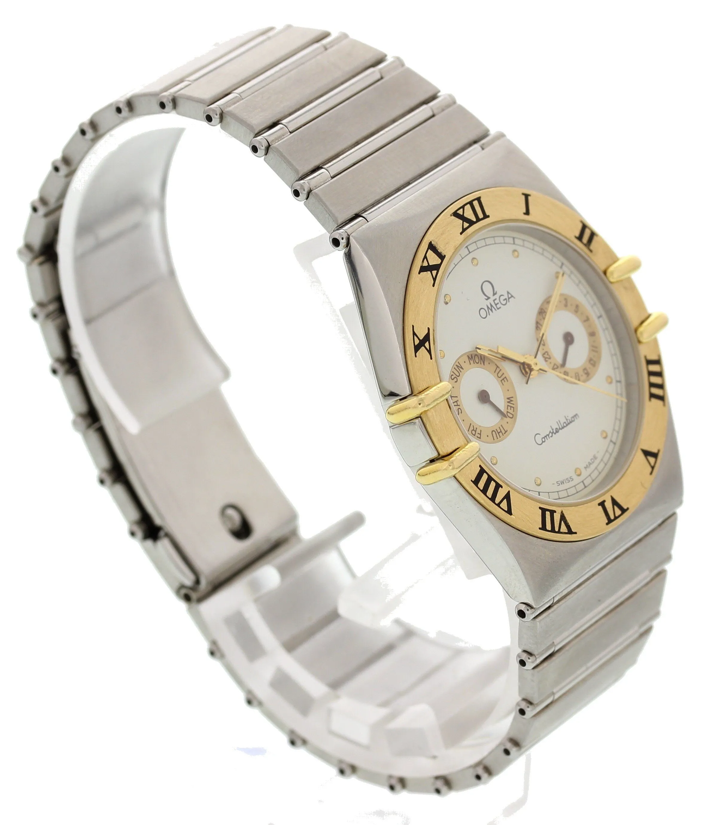Men's Omega Constellation Day Date 18k YG/ SS 198.0142