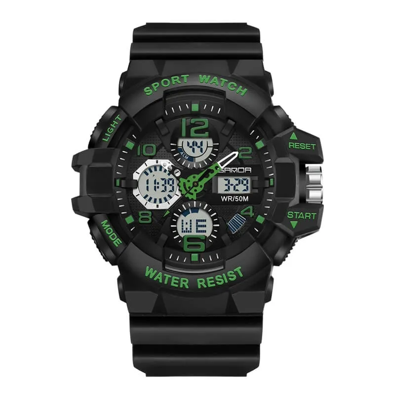 Men's Watch Sports Military Watches Waterproof Digital Analog Watch Tactical Outdoor Work Electronic Wristwatch