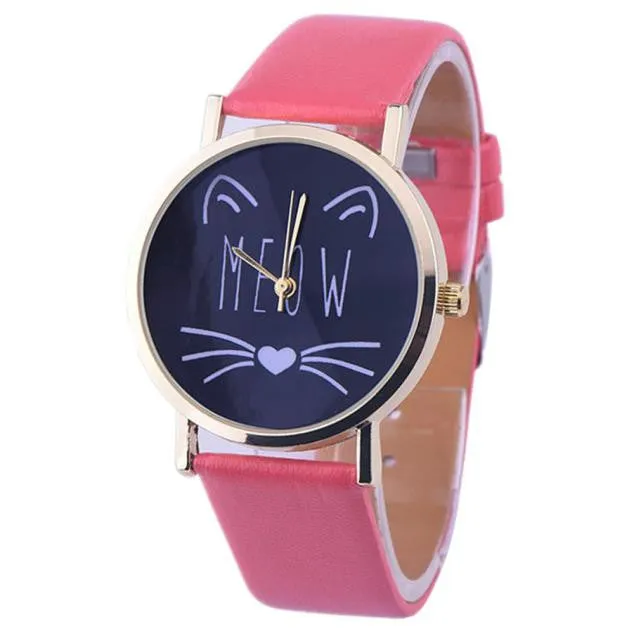 Meow Cat Quartz Wristwatch