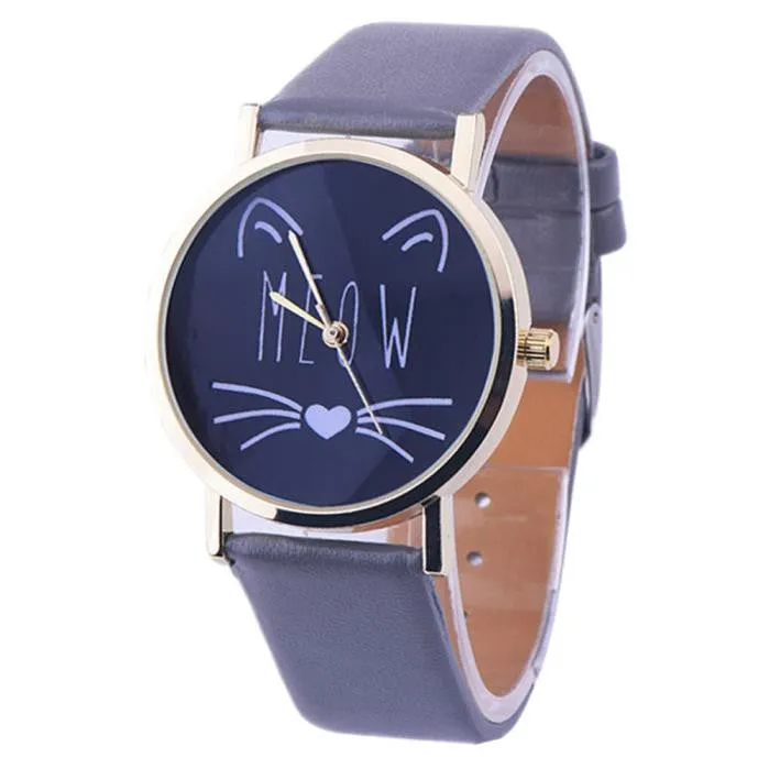 Meow Cat Quartz Wristwatch