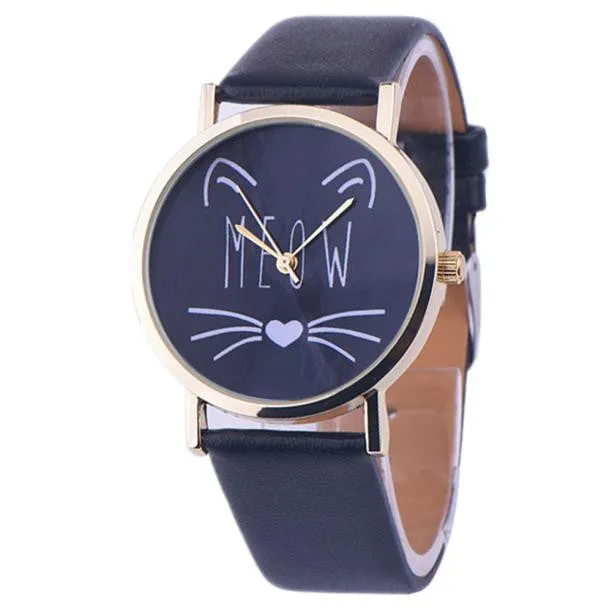 Meow Cat Quartz Wristwatch