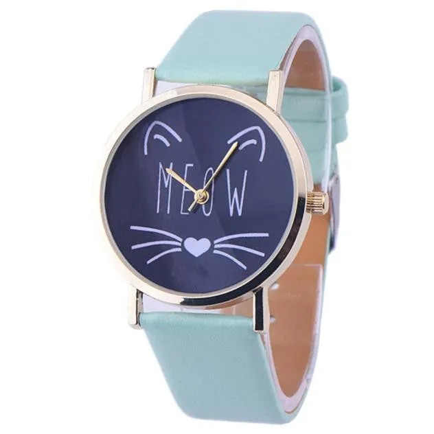 Meow Cat Quartz Wristwatch