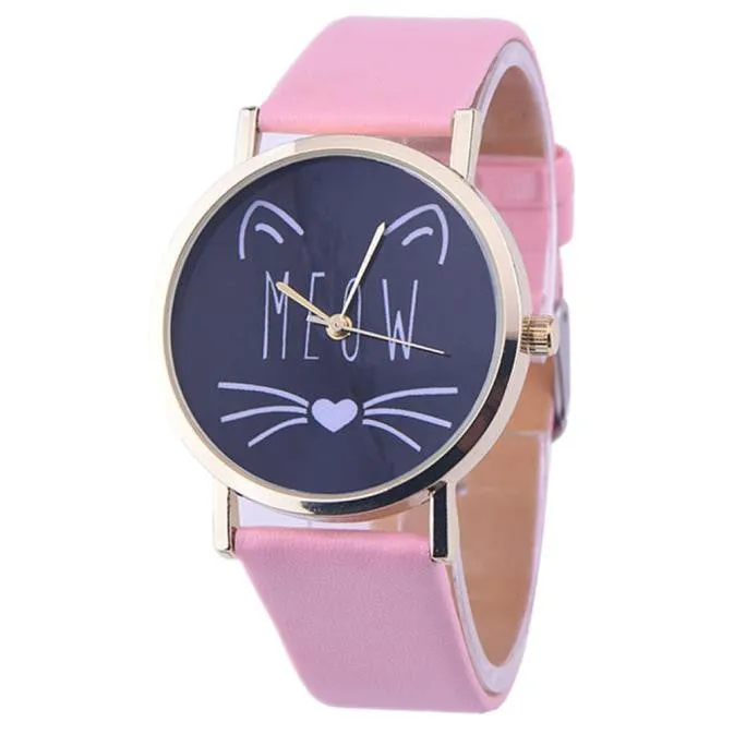 Meow Cat Quartz Wristwatch