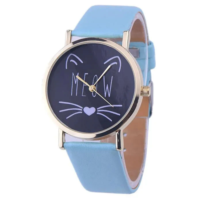 Meow Cat Quartz Wristwatch