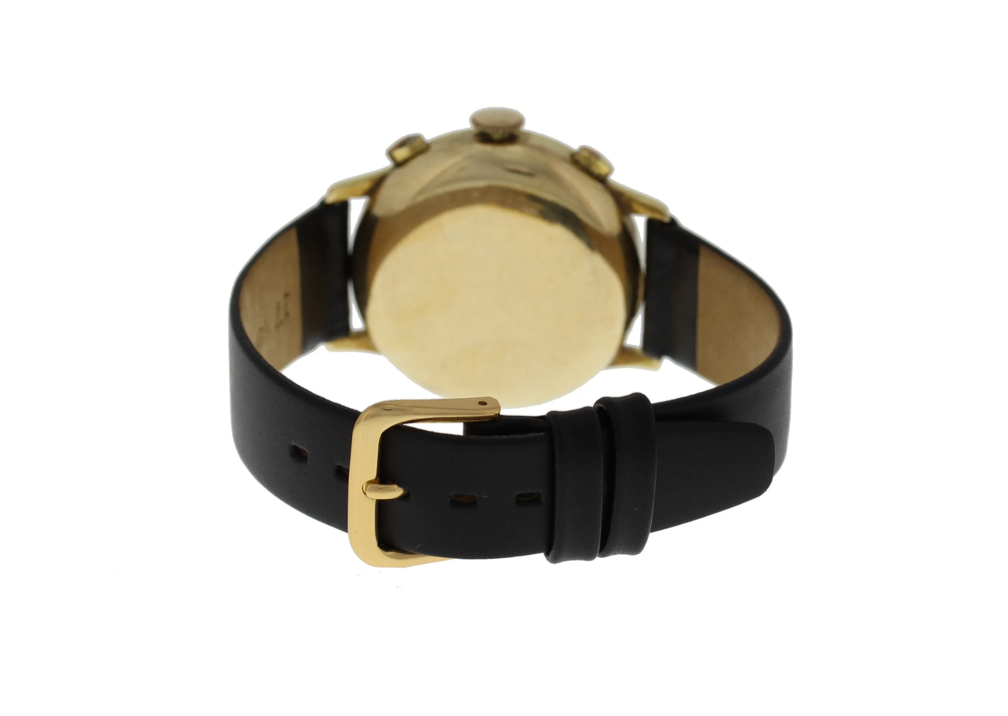 Minerva Chronograph 14k Yellow Gold Vintage Watch