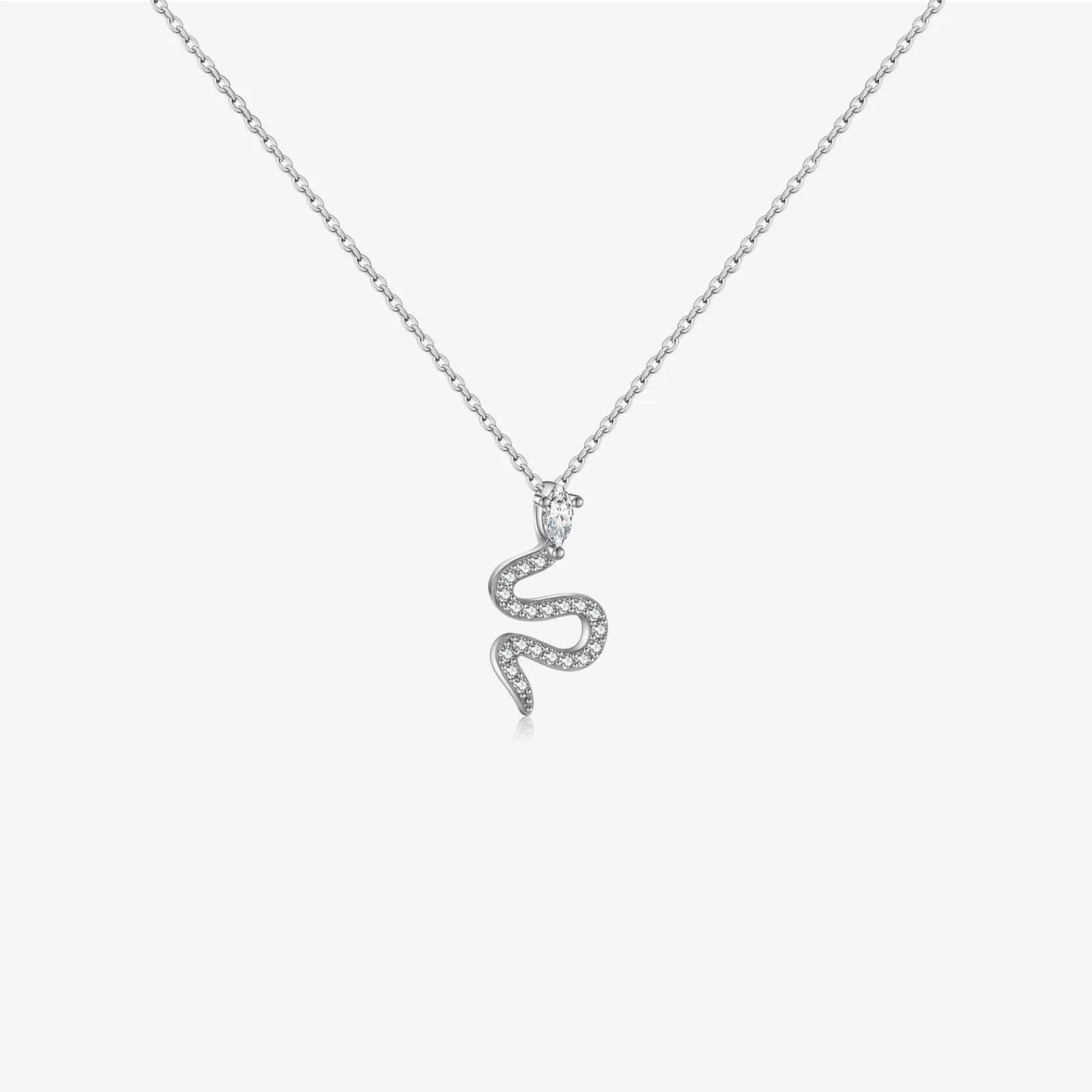 Minimalist Snake Pendant Necklace