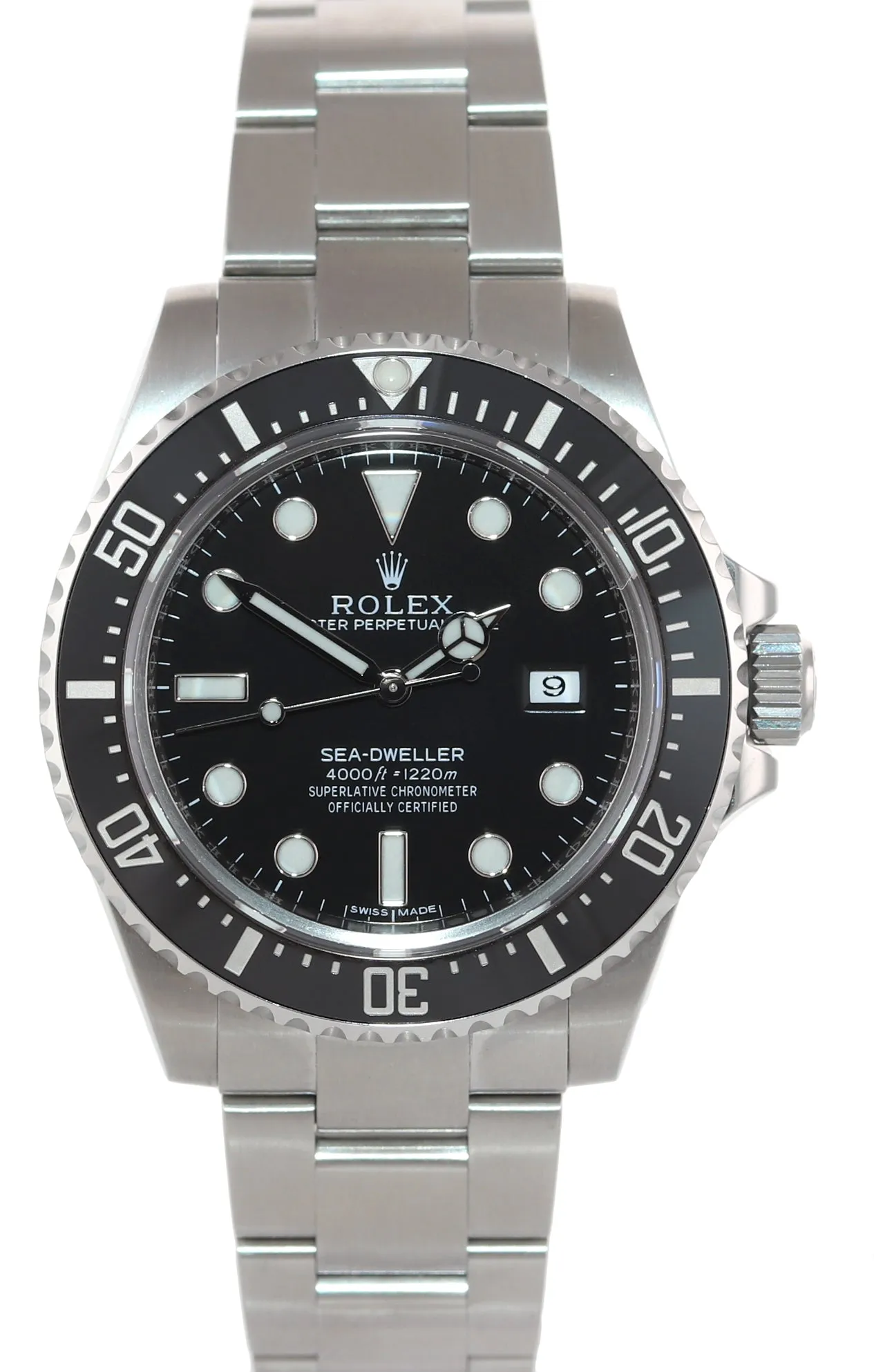 MINT 2016 PAPERS Rolex Sea-Dweller 116600 Steel 40mm Black Ceramic Watch Box