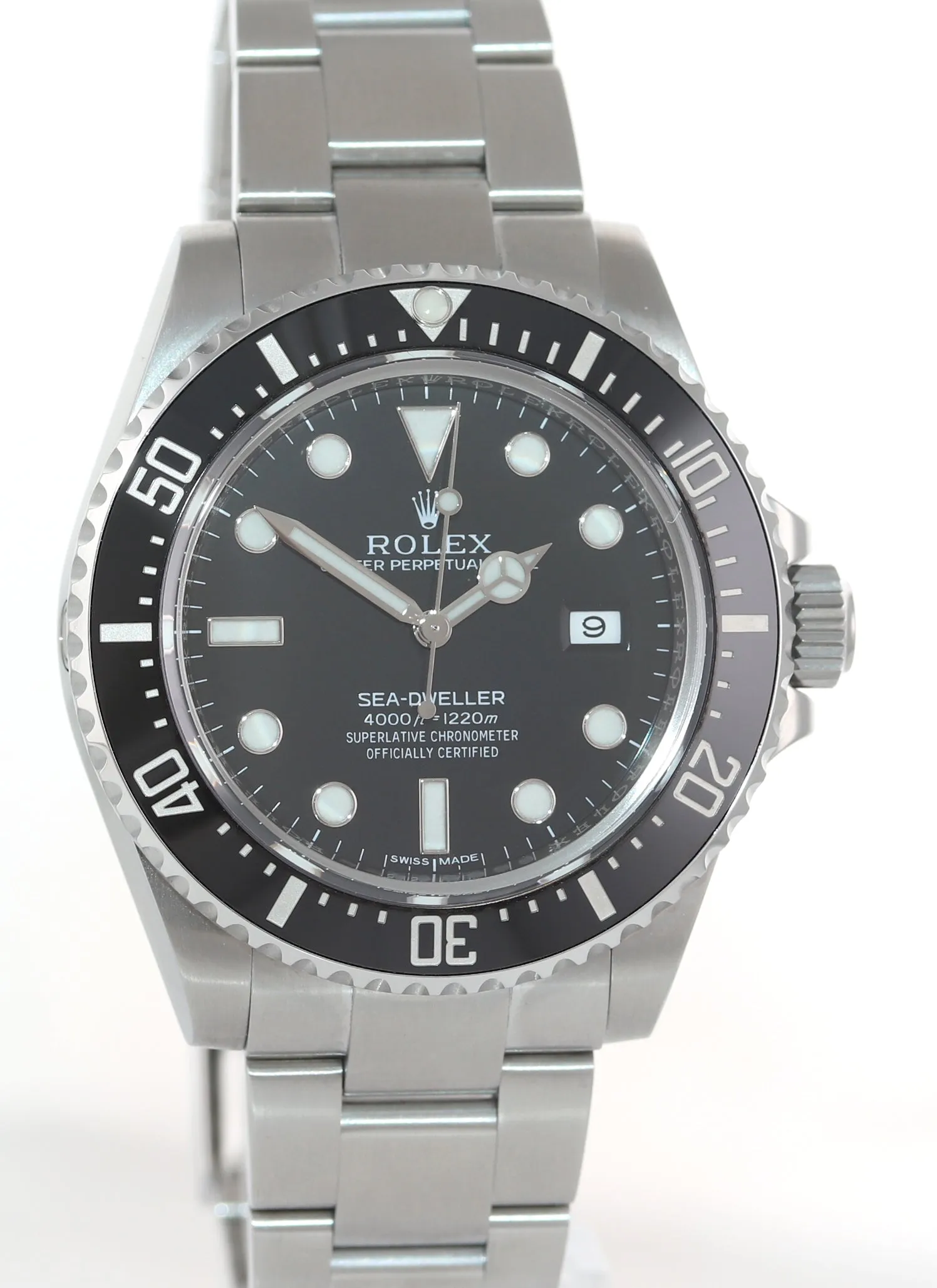 MINT 2016 PAPERS Rolex Sea-Dweller 116600 Steel 40mm Black Ceramic Watch Box