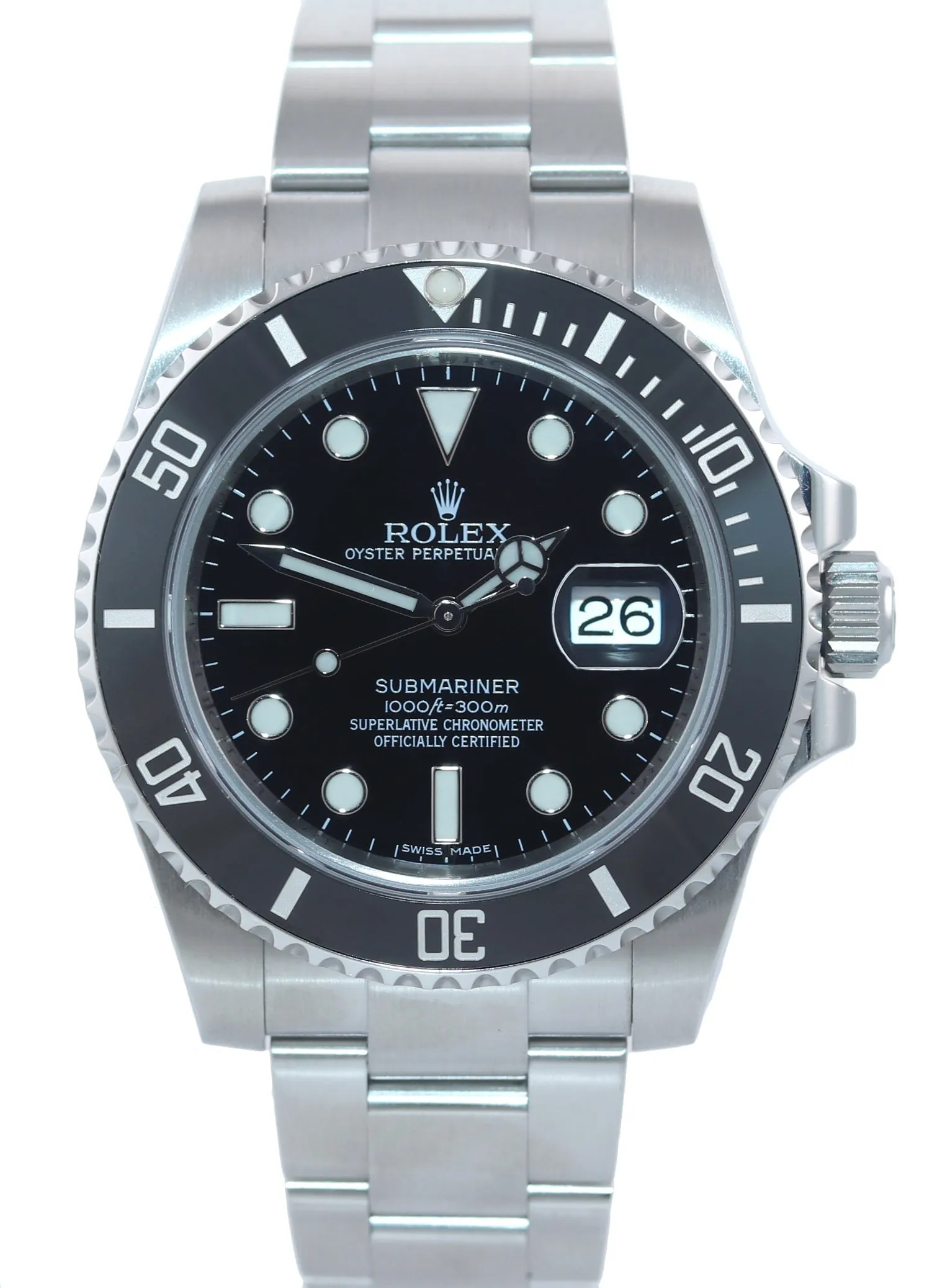 MINT 2020 PAPERS Rolex Submariner 116610 Steel Black Ceramic 40mm Watch Box