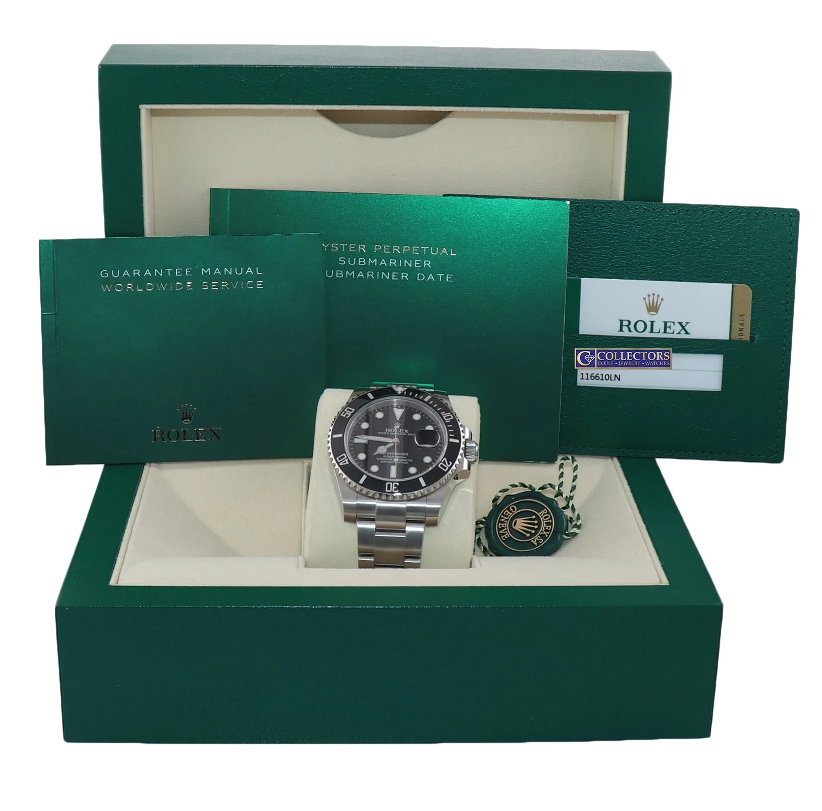 MINT 2020 PAPERS Rolex Submariner 116610 Steel Black Ceramic 40mm Watch Box
