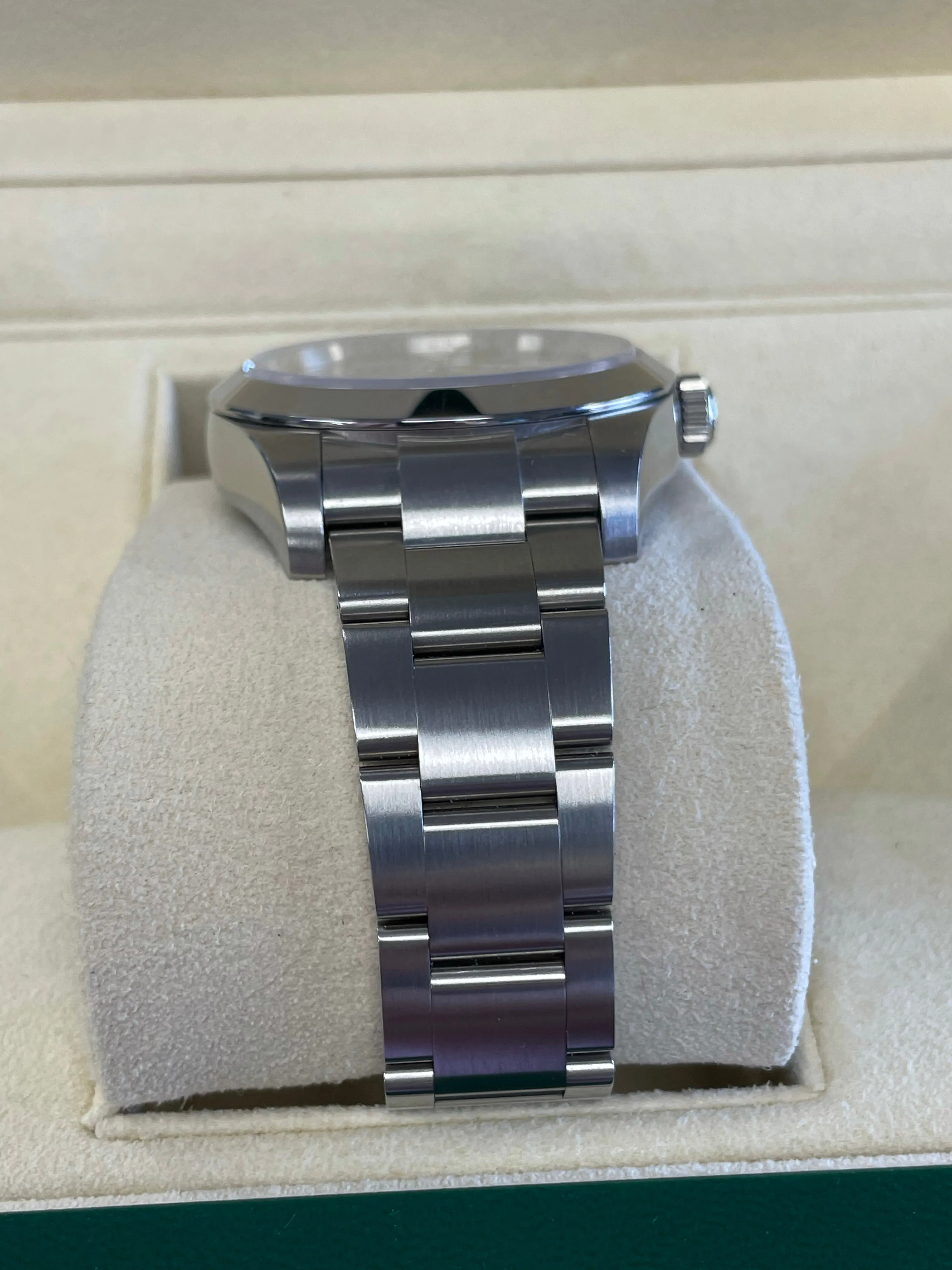 MINT 2021 Rolex Air-King 40mm Black Arabic Stainless Steel Watch 116900 B P