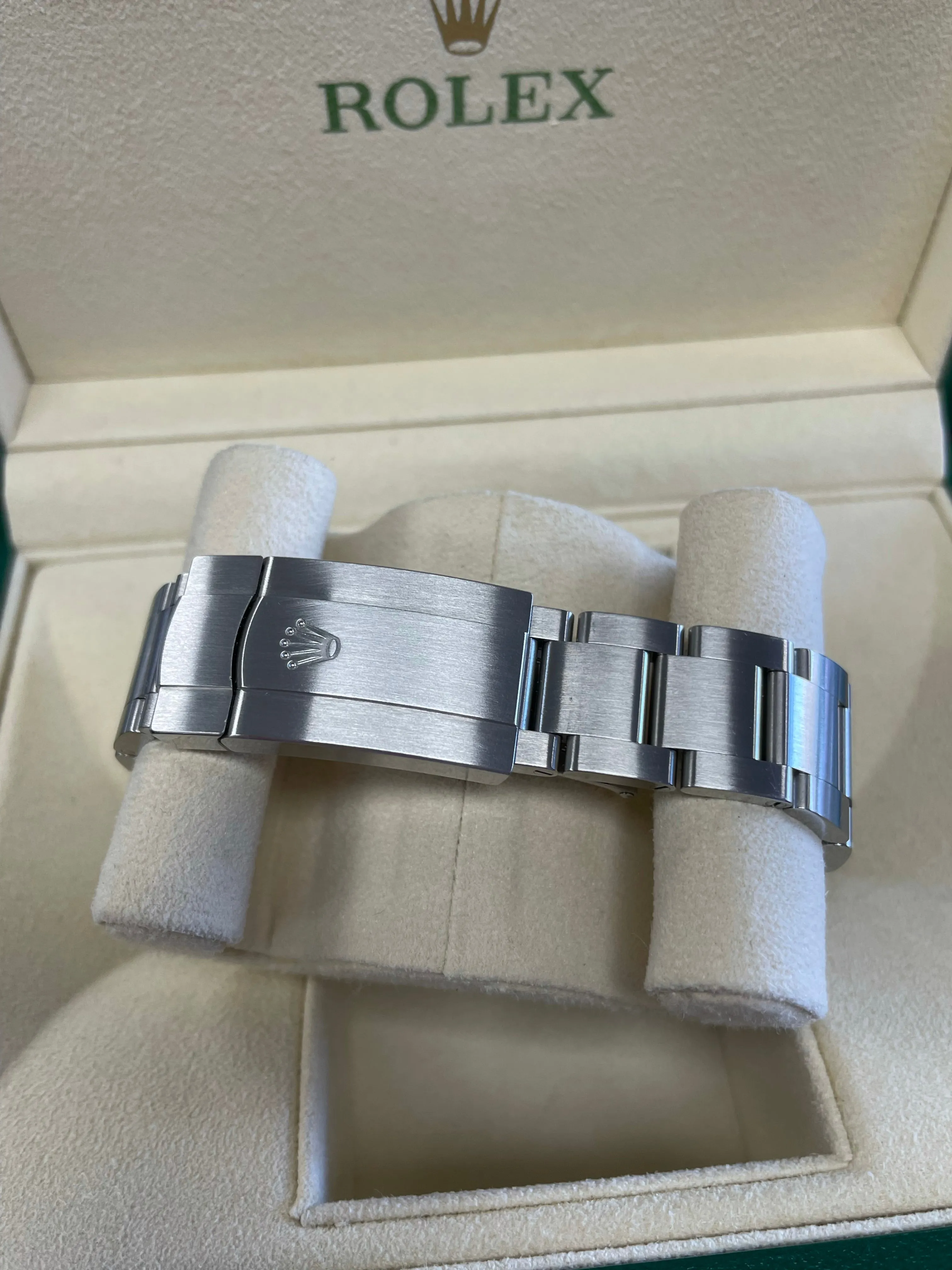 MINT 2021 Rolex Air-King 40mm Black Arabic Stainless Steel Watch 116900 B P