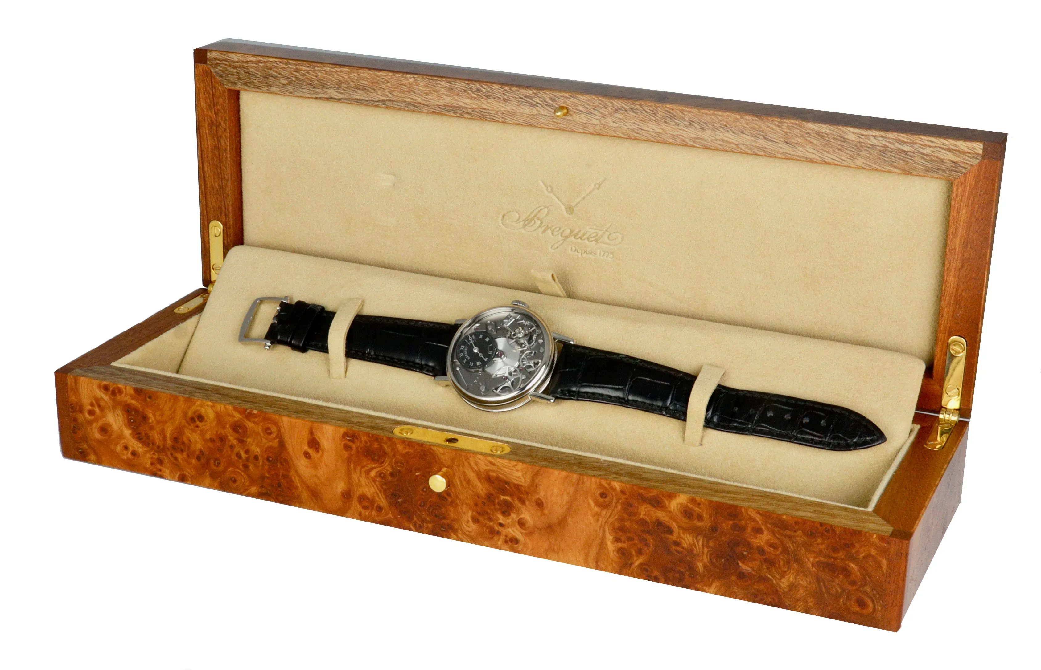 MINT Breguet La Tradition 7027 18K White Gold 37mm Mechanical Power Reserve