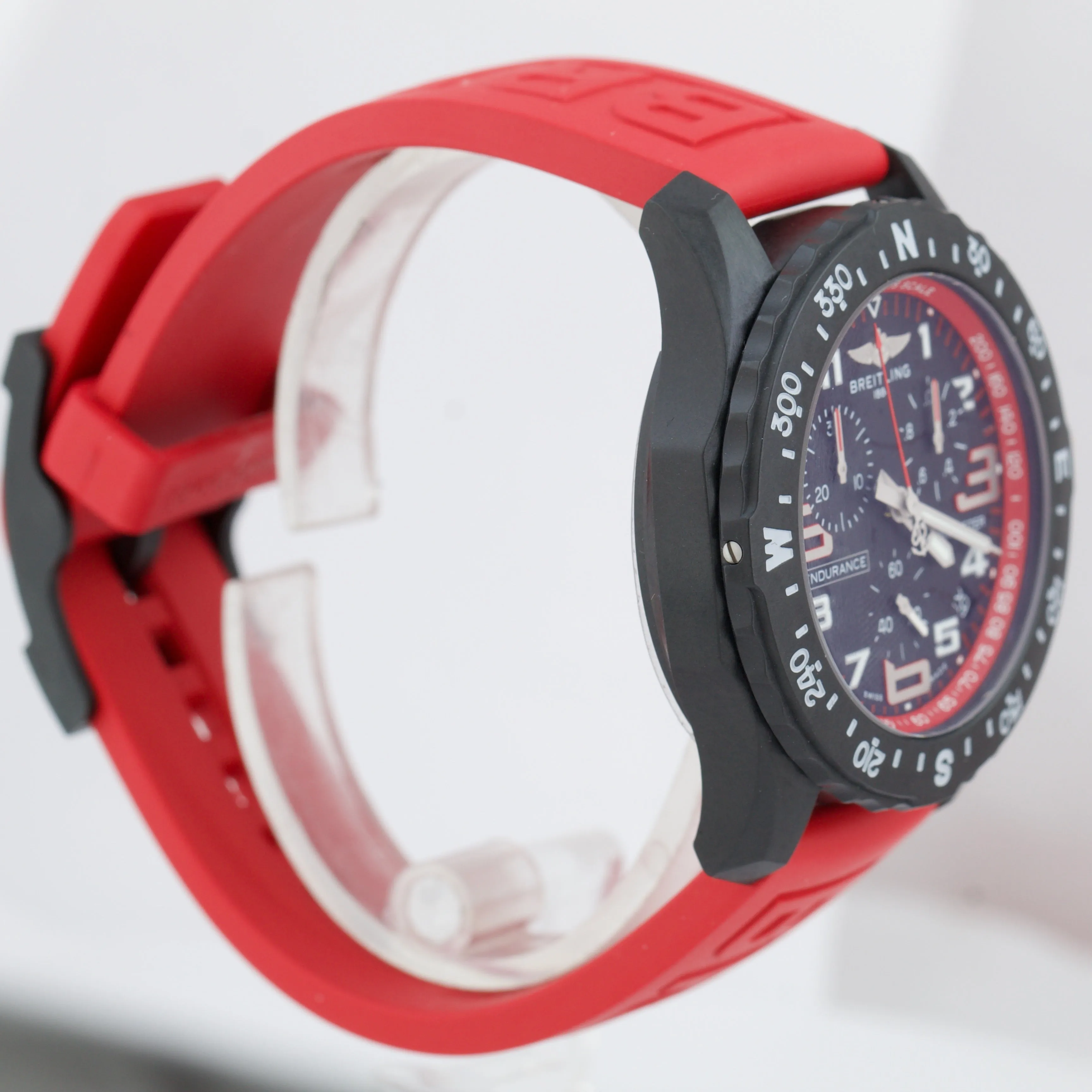 NEW 2022 Breitling Endurance Pro Breitlight Red Quartz X82310 44mm Black Watch