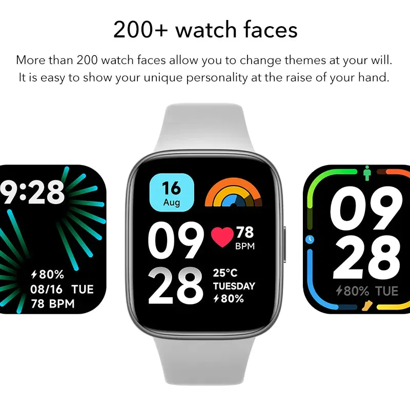 New Global Version Xiaomi Redmi Watch 3 Active 1.83" Display Bluetooth Phone Call 5ATM Waterproof Supports 100  fitness modes