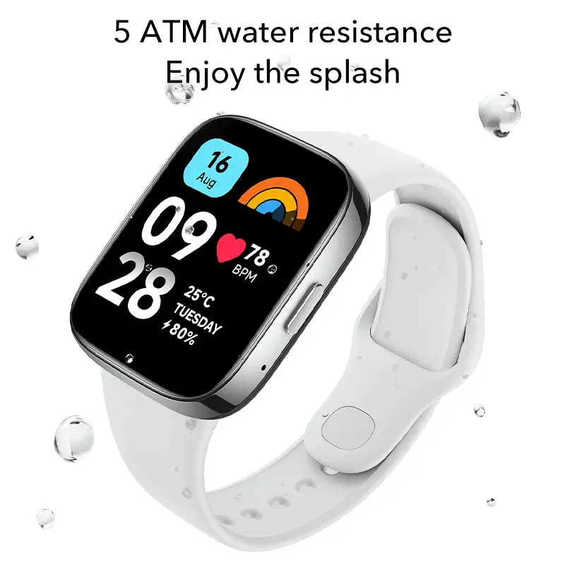 New Global Version Xiaomi Redmi Watch 3 Active 1.83" Display Bluetooth Phone Call 5ATM Waterproof Supports 100  fitness modes