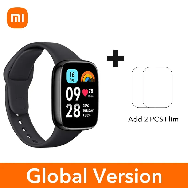 New Global Version Xiaomi Redmi Watch 3 Active 1.83" Display Bluetooth Phone Call 5ATM Waterproof Supports 100  fitness modes