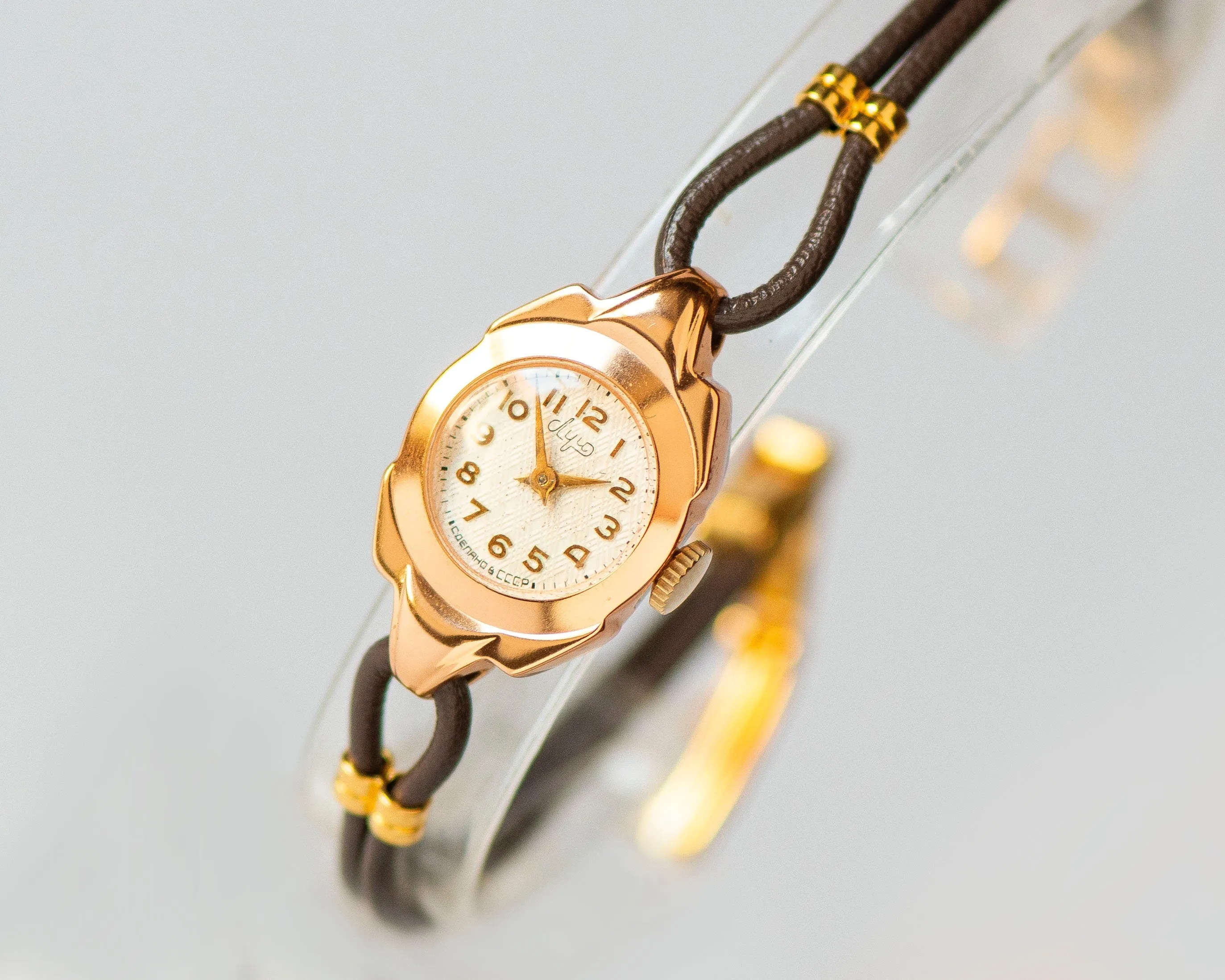 New old stock cocktail watch for women Ray, dainty evening watch for women vintage, gold shade timepiece rare watch jewelry women gift wife