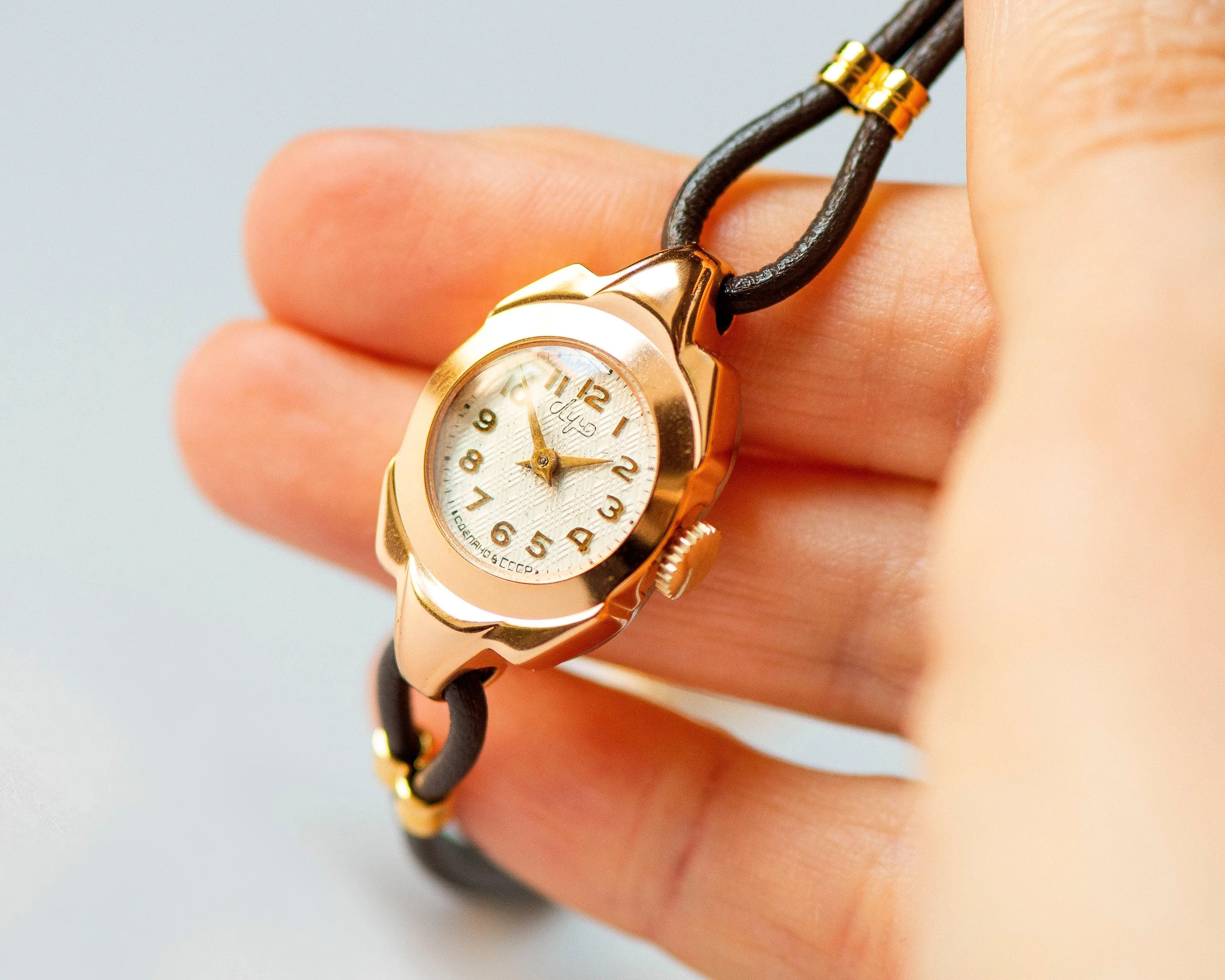 New old stock cocktail watch for women Ray, dainty evening watch for women vintage, gold shade timepiece rare watch jewelry women gift wife