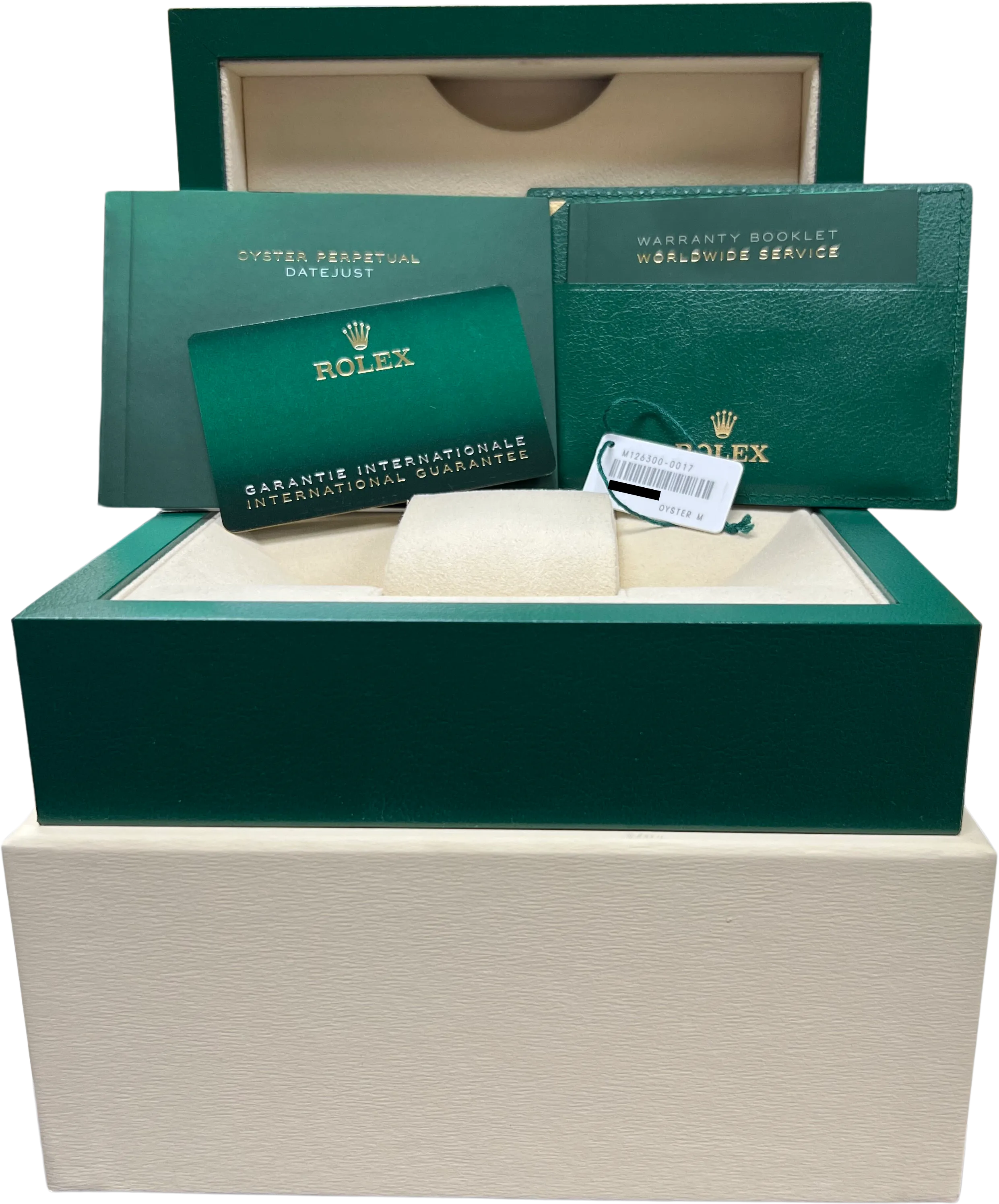 NEW PAPERS Rolex DateJust 41 Azzurro Blue Roman Steel Oyster Watch 126300 B P