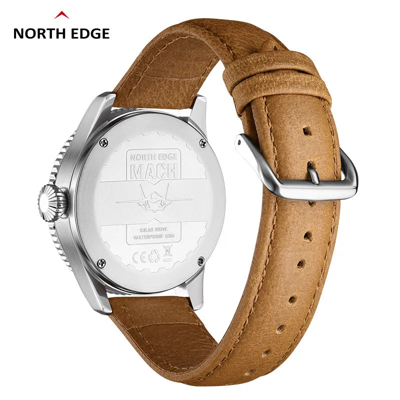 North Edge MACH Men's Men's Solar Quartz Watch｜Luminous Waterproof - Long Life