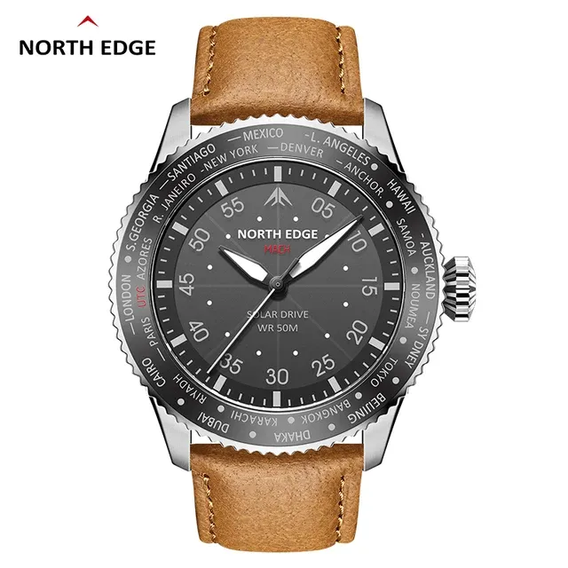 North Edge MACH Men's Men's Solar Quartz Watch｜Luminous Waterproof - Long Life
