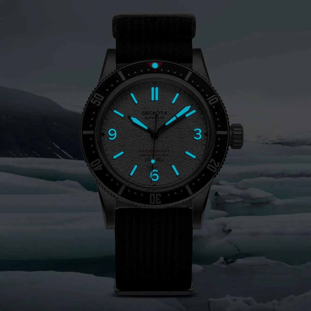 Ocean-Scout Dive Watch - Ice White