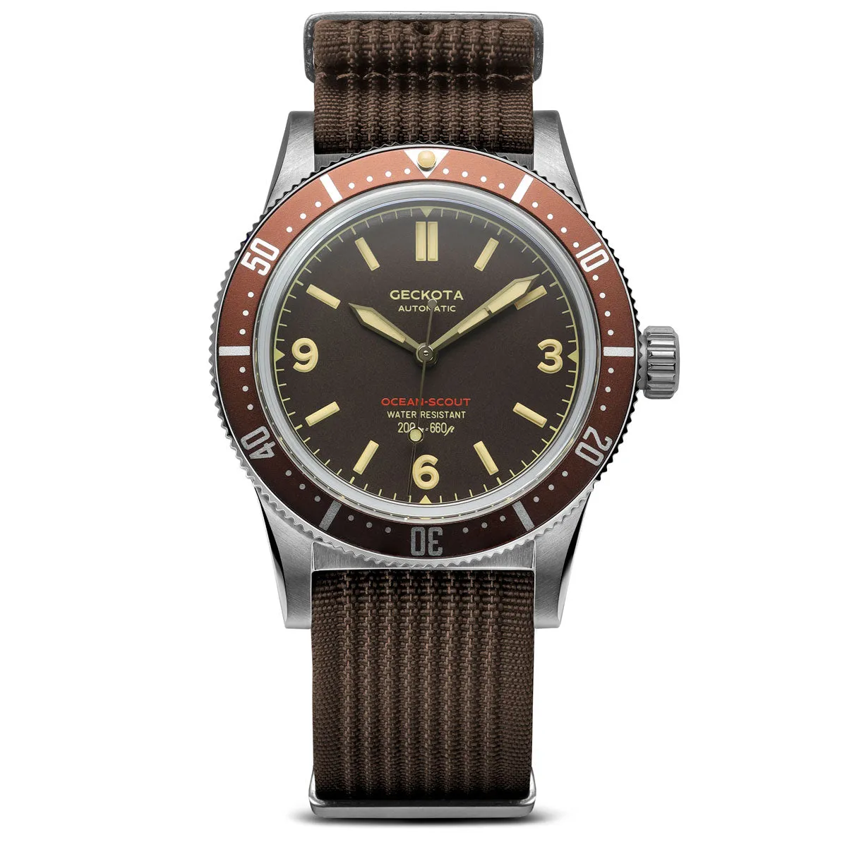 Ocean-Scout Dive Watch - Sienna Brown
