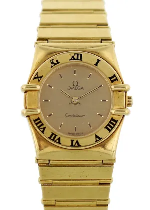Omega Constellation 18k Yellow Gold Ladies Watch