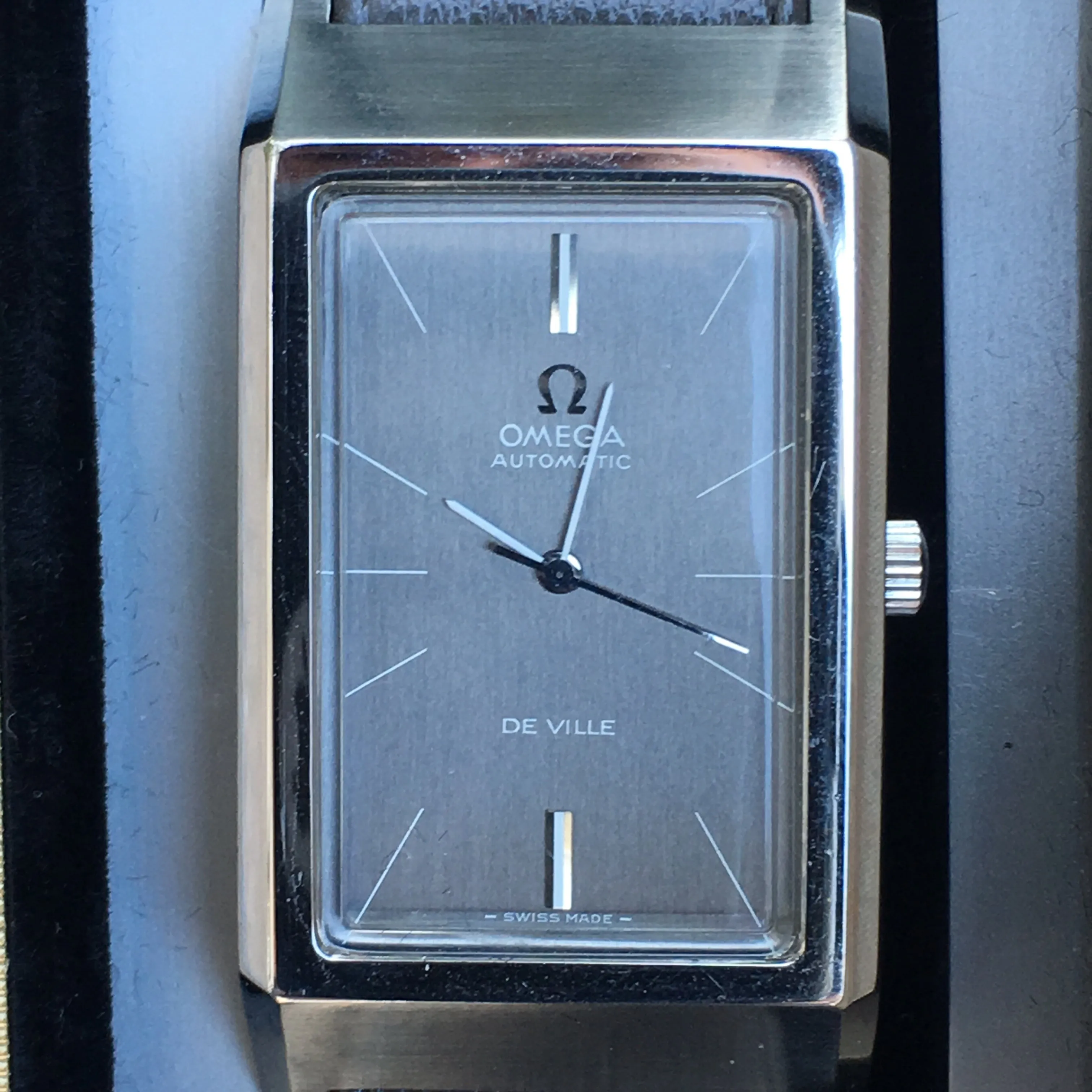 Omega De Ville Deauville Vintage Rare Rectangular Cal Ref 155.0005