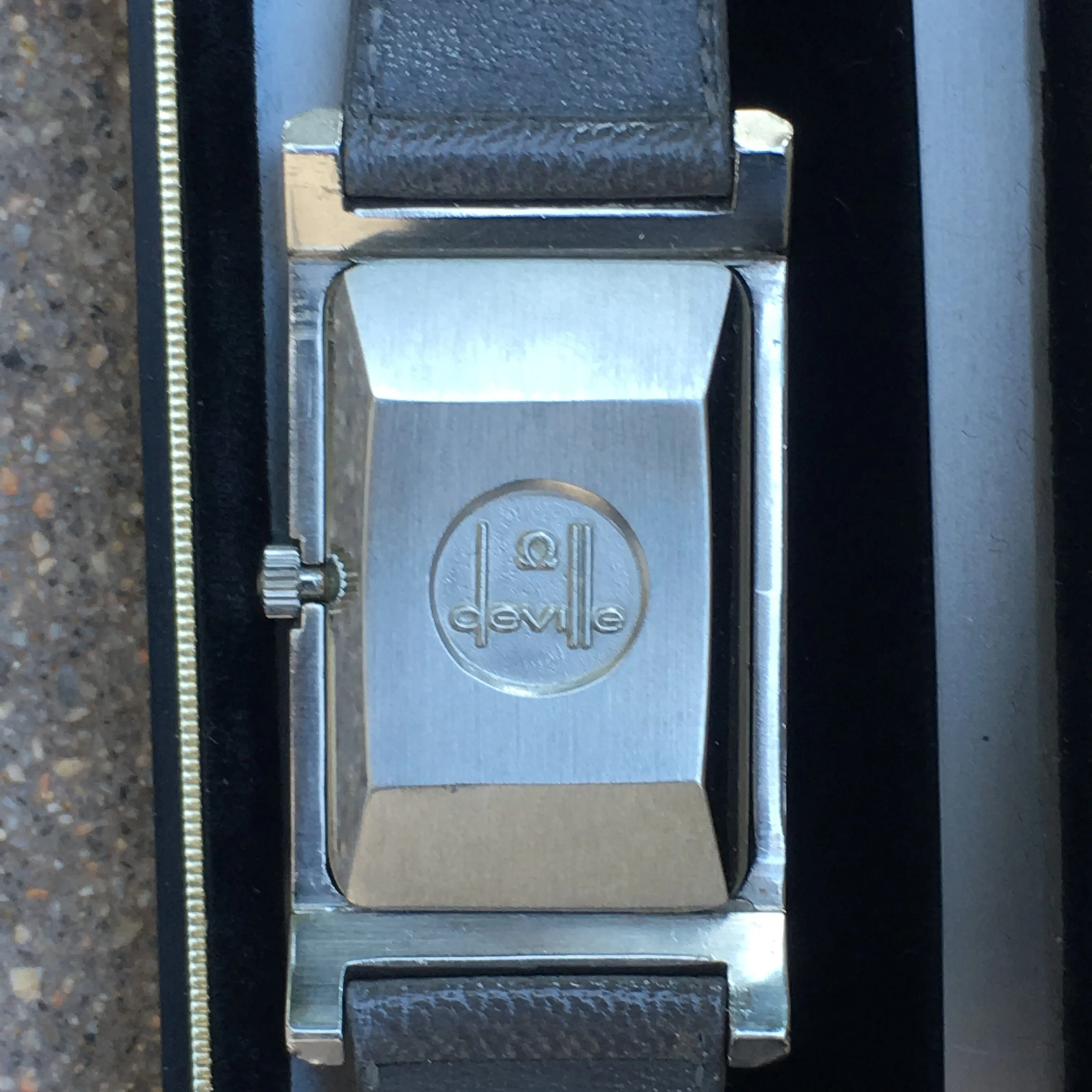 Omega De Ville Deauville Vintage Rare Rectangular Cal Ref 155.0005
