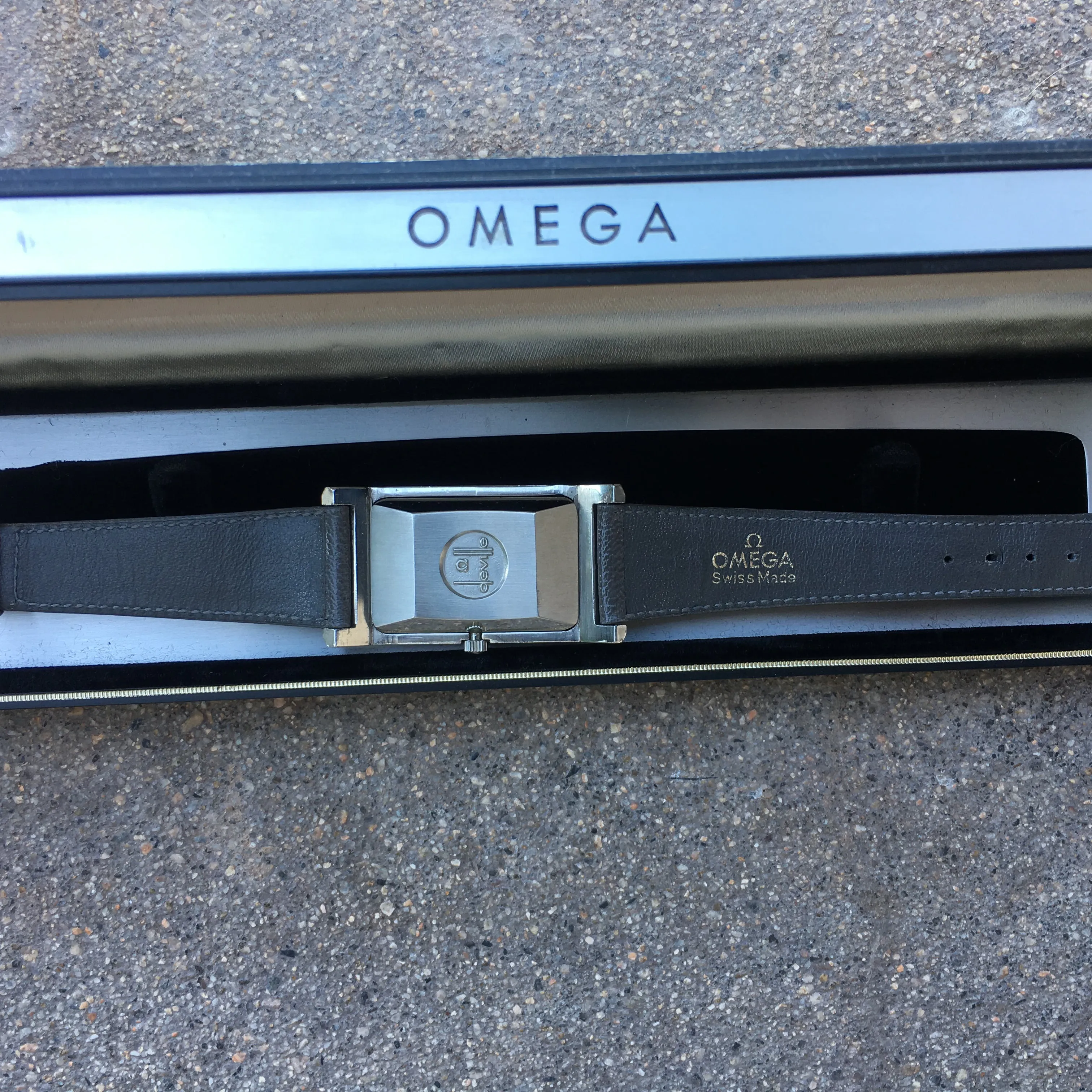 Omega De Ville Deauville Vintage Rare Rectangular Cal Ref 155.0005