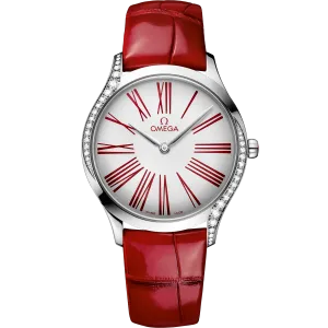 Omega De Ville Trésor 36 mm, steel on leather strap