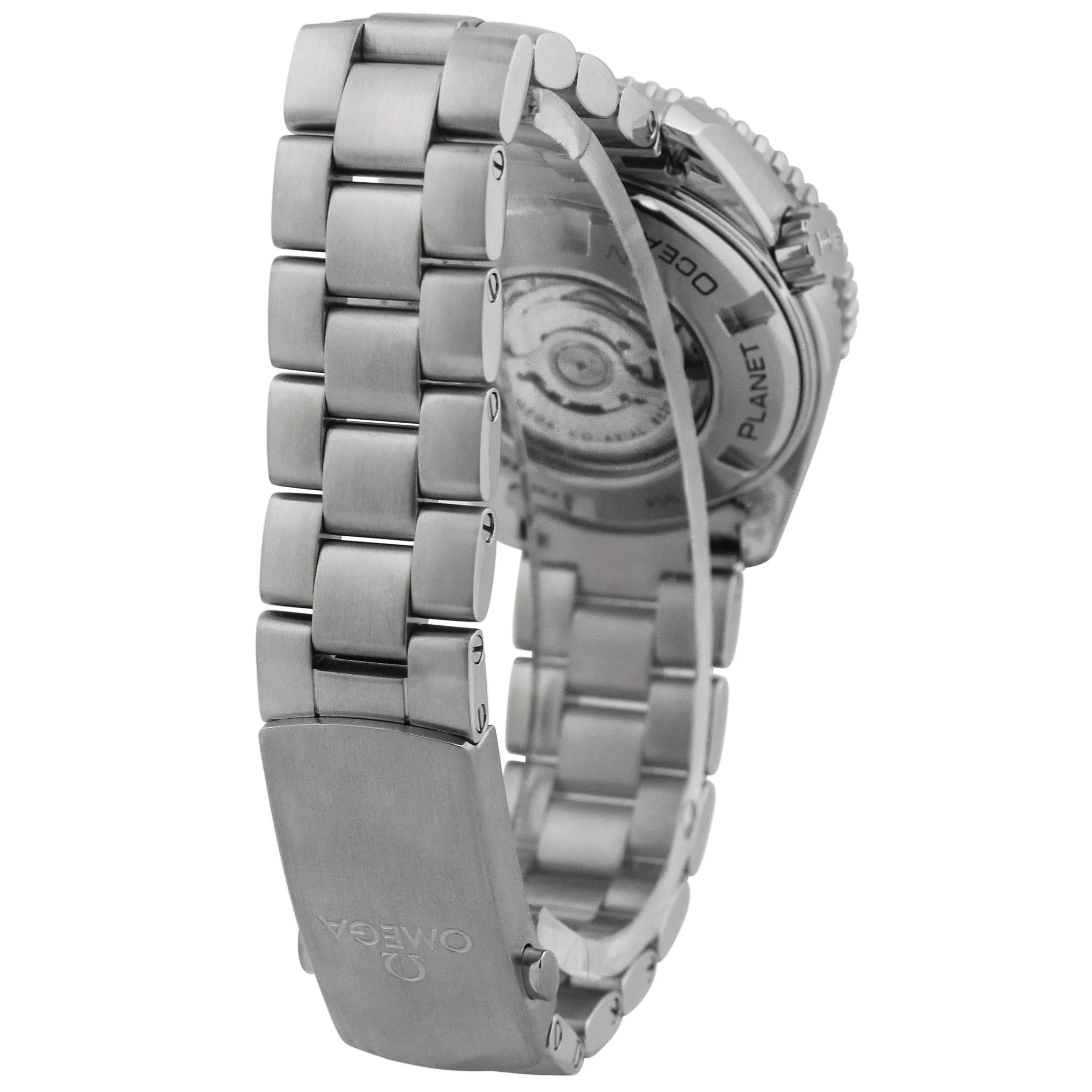 Omega Men's Seamasater Planet Ocean Stainless Steel 37.50mm Black Stick & Arabic Dial Watch Reference #: 232.30.38.20.01.001