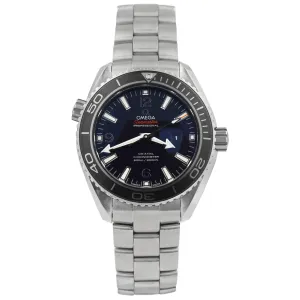 Omega Men's Seamasater Planet Ocean Stainless Steel 37.50mm Black Stick & Arabic Dial Watch Reference #: 232.30.38.20.01.001