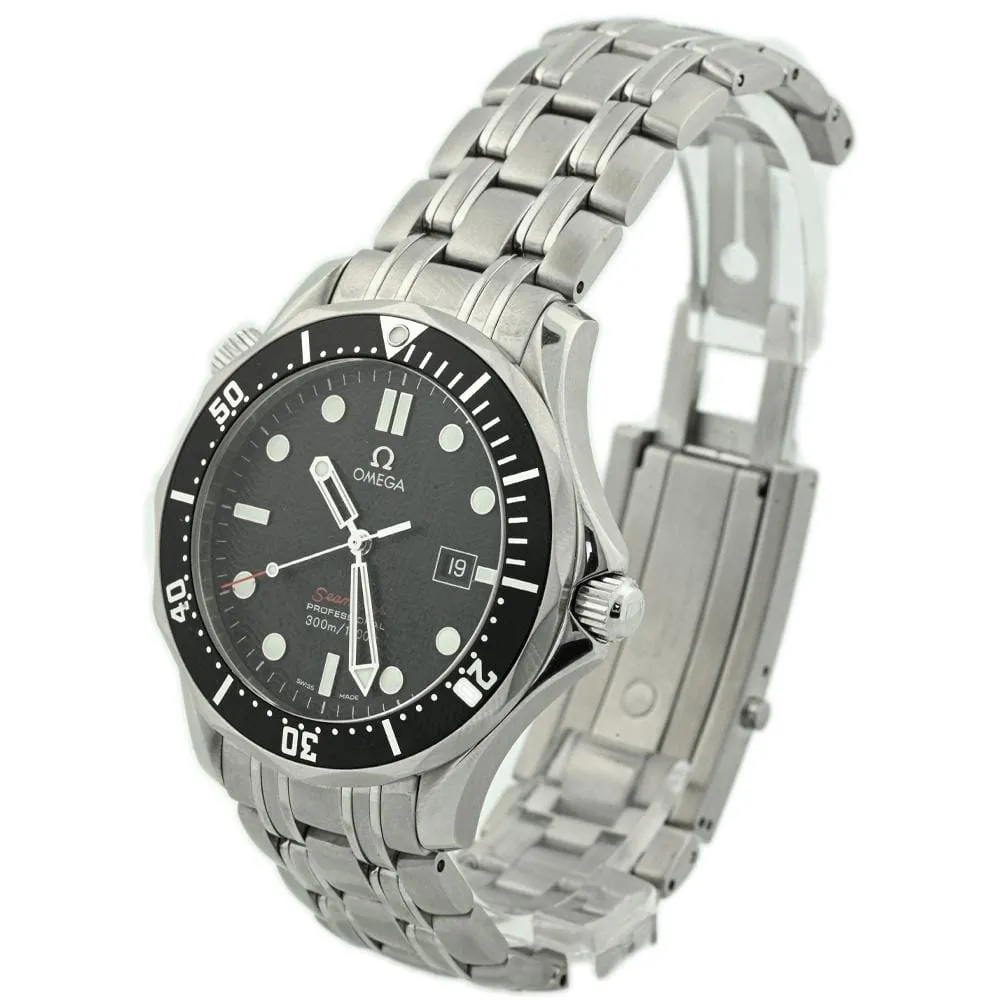 Omega Men's Seamaster 300m Quartz Stainless Steel 41mm Black Dot Dial Watch Reference #: 212.30.41.61.01.001