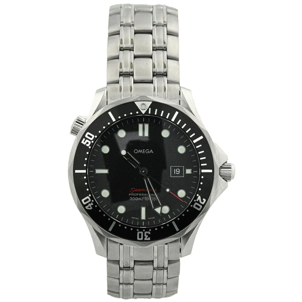Omega Men's Seamaster 300m Quartz Stainless Steel 41mm Black Dot Dial Watch Reference #: 212.30.41.61.01.001