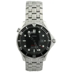 Omega Men's Seamaster 300m Quartz Stainless Steel 41mm Black Dot Dial Watch Reference #: 212.30.41.61.01.001