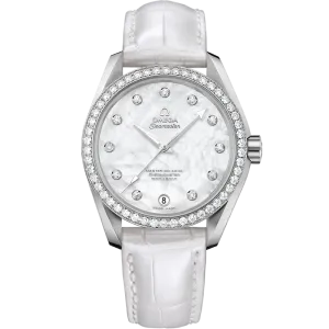 Omega Seamaster Aqua Terra 150M 38 mm, steel on leather strap
