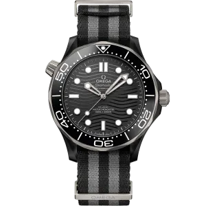Omega Seamaster Diver 300M 43.5 mm, black ceramic on NATO strap