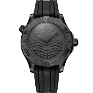 Omega Seamaster Diver 300M 43.5 mm, black ceramic on rubber strap
