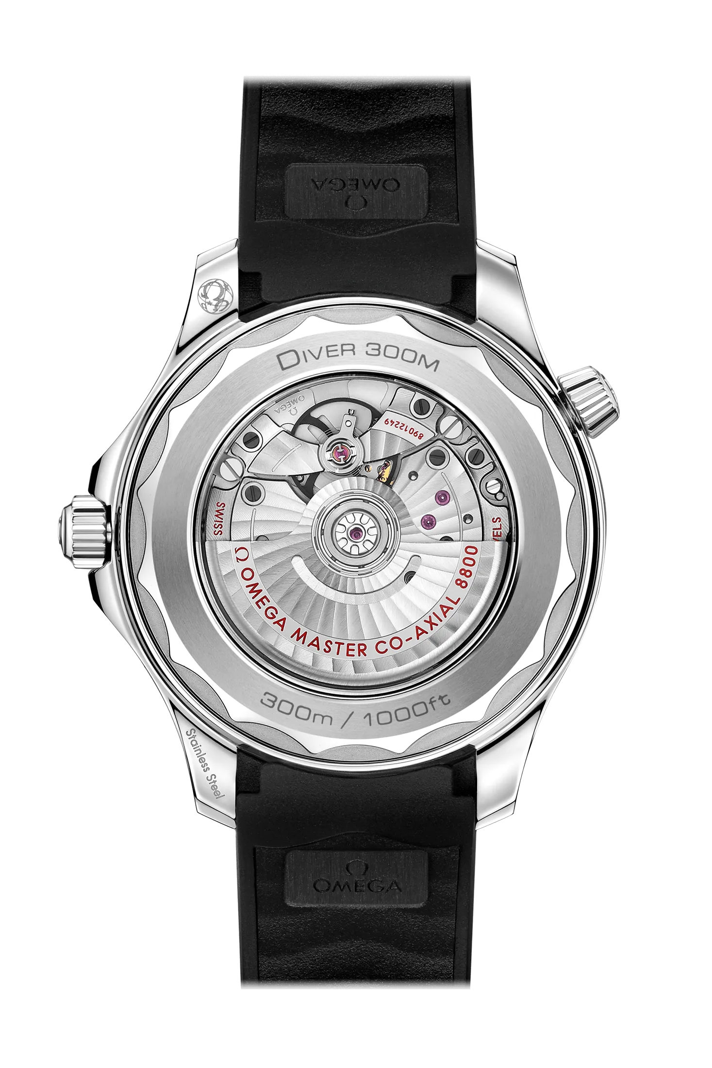 OMEGA Seamaster Diver 300m Co-Axial Master Chronometer 42mm, Steel on Rubber Strap