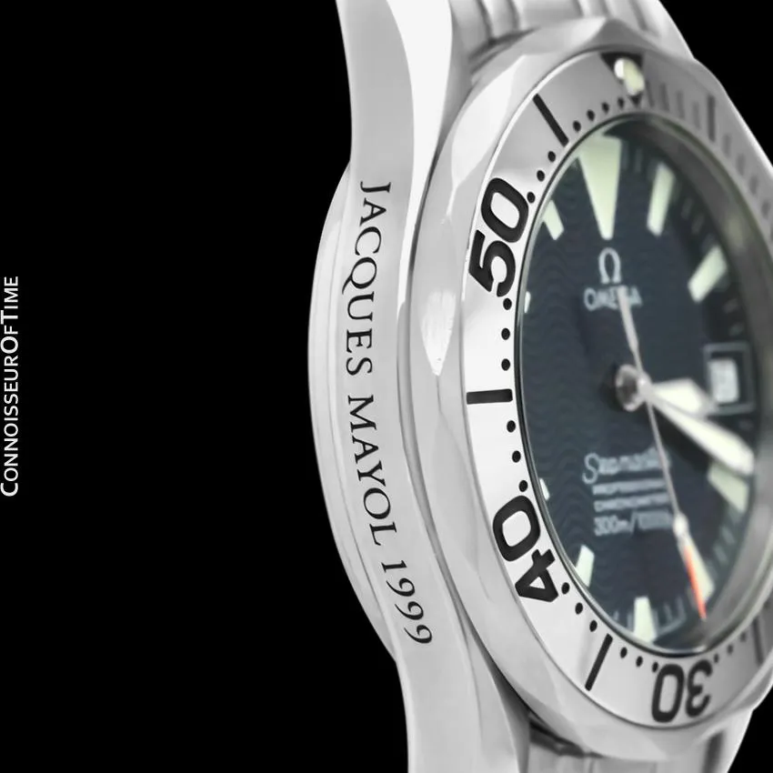 Omega Seamaster Midsize 300M Professional Diver Chronometer Limited Edition Jacques Mayol Watch, Stainless Steel - 2554.80.00