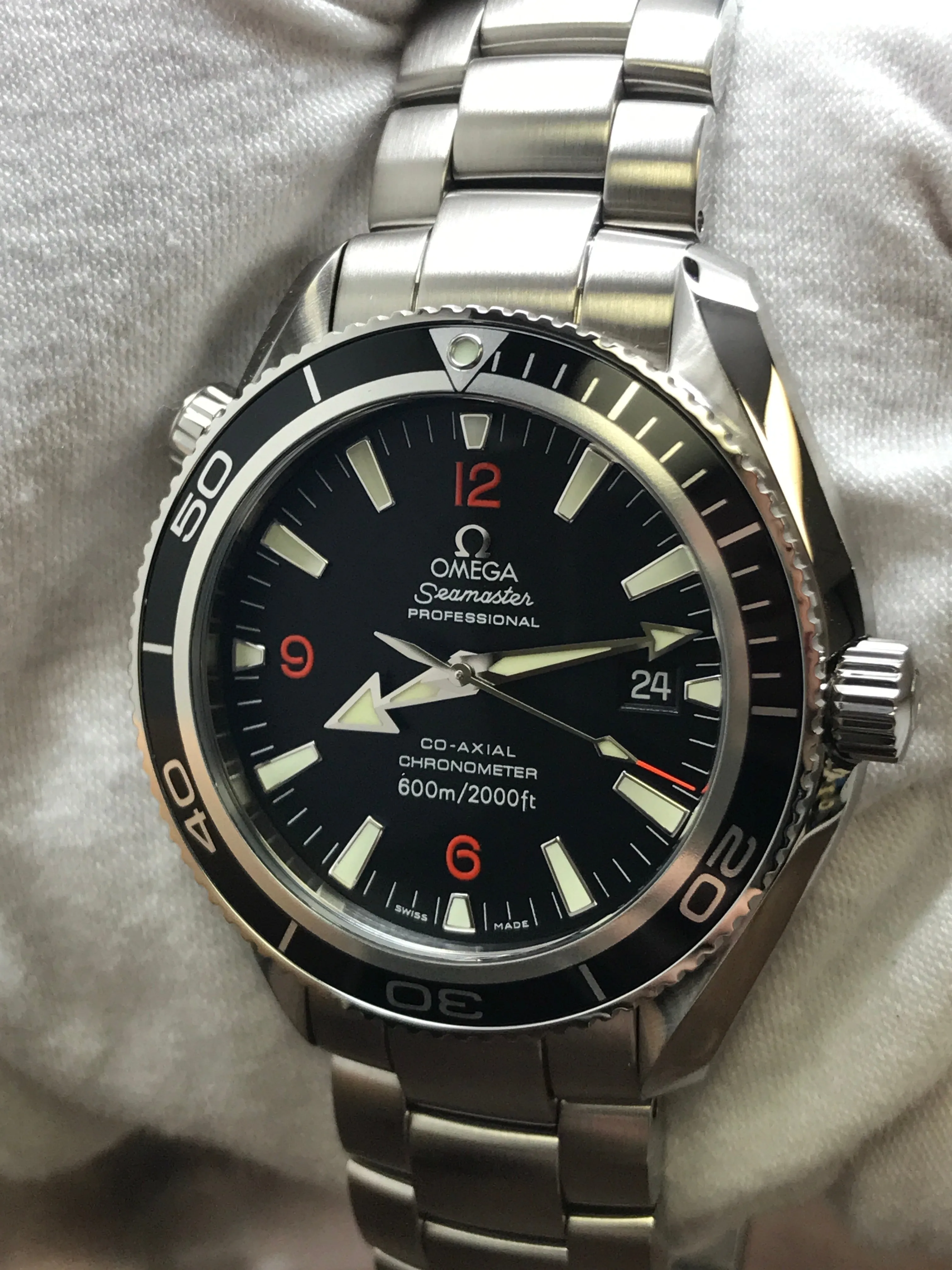 Omega Seamaster Planet Ocean 2201.51.00 Black Dial Automatic Men's Watch