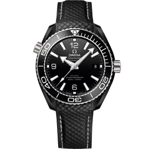 Omega Seamaster Planet Ocean 600M 39.5 mm, black ceramic on rubber strap