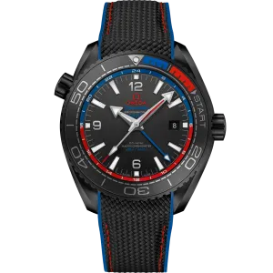 Omega Seamaster Planet Ocean 600M 45.5 mm, black ceramic on rubber strap