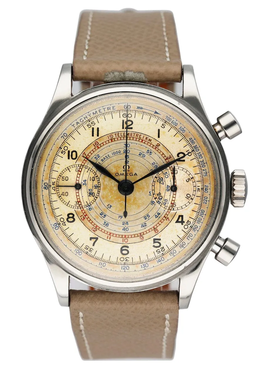 Omega Vintage Chronograph Stainless Steel Mens Watch