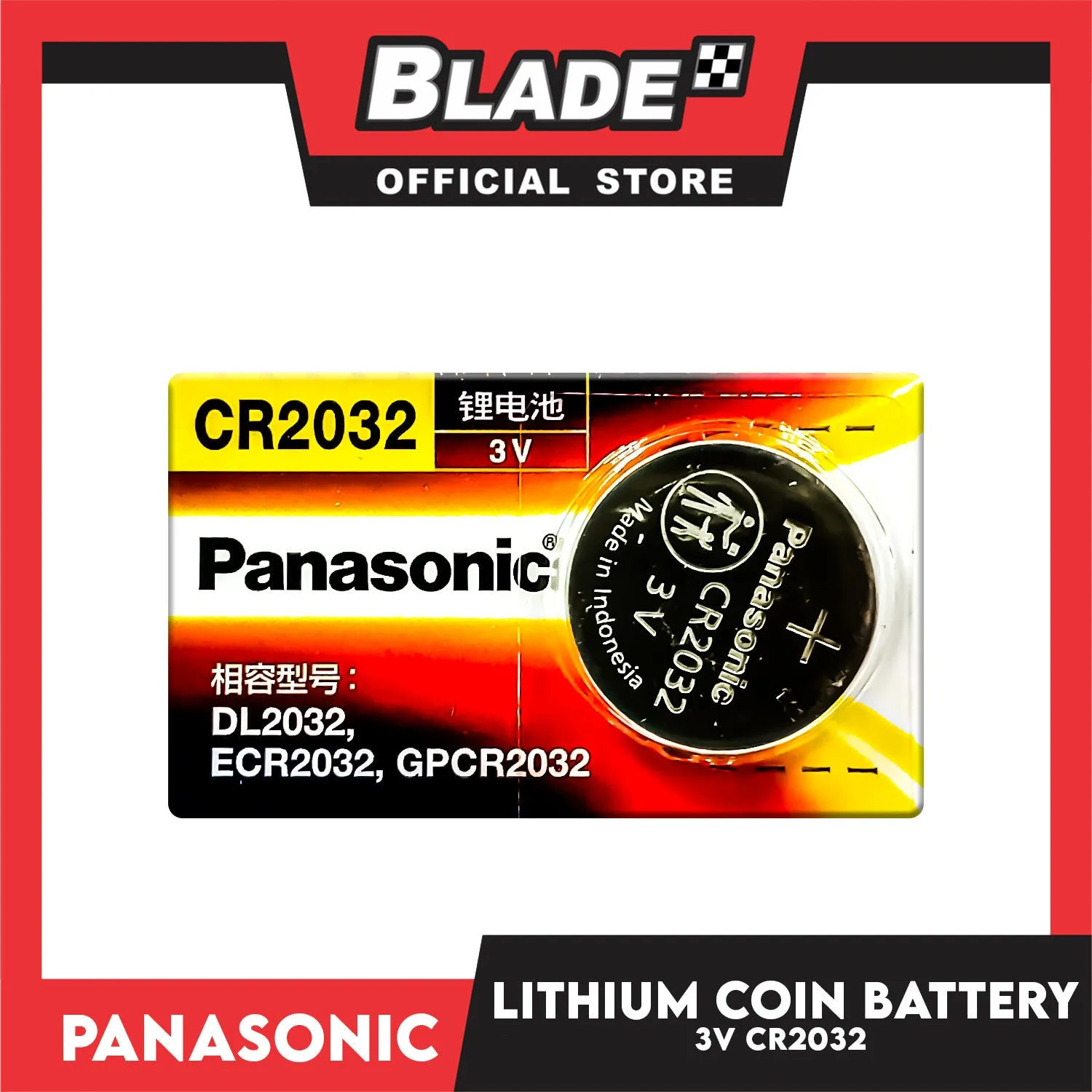 Panasonic CR2032 Lithium Battery 3V DL2032 , ECR2032 , GPCR2032 Cell Coin Batteries