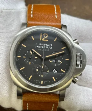 Panerai Luminor Daylight Chronograph PAM00356 Black Dial Automatic Men's Watch