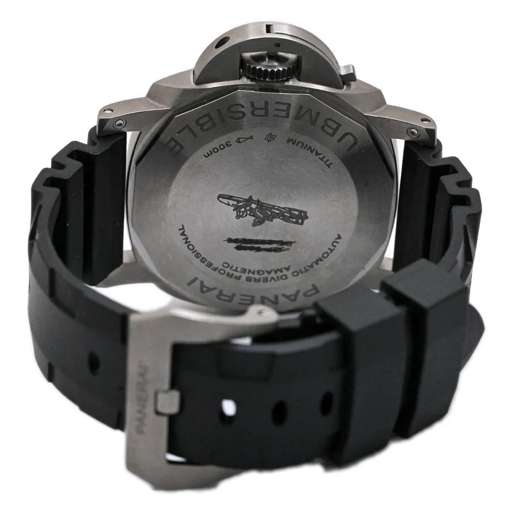Panerai Men's Submersible Amagnetic Titanium 47mm Black Stick Watch Reference #: PAM01389